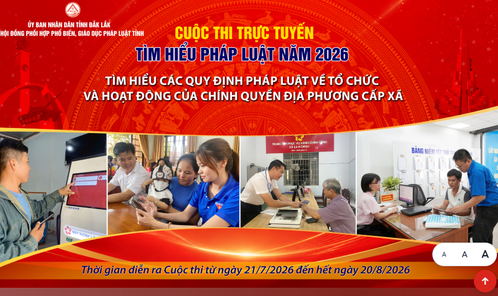 Triển khai Cuộc thi trực tuyến tìm hiểu các quy định pháp luật về tổ chức và hoạt động của chính quyền địa phương cấp xã